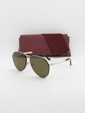 ETRO 0033/S 0000 QT Aviator Sunglasses - Gold / Green